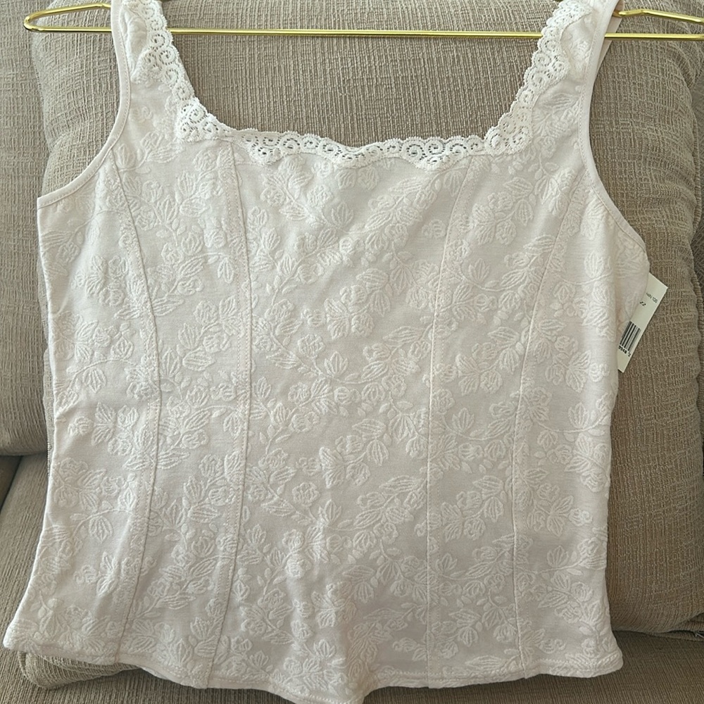 Cream lace camisole
